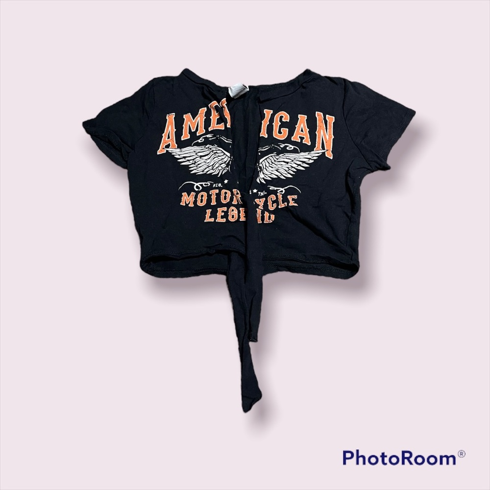 Vintage cut-up motorcycle tee